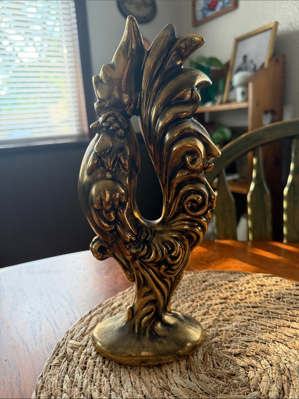 Brass-Tone Rooster